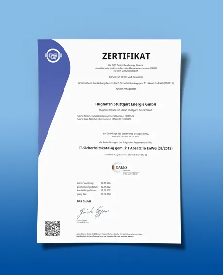 Zertifikat: IT Sicherheitskatalog